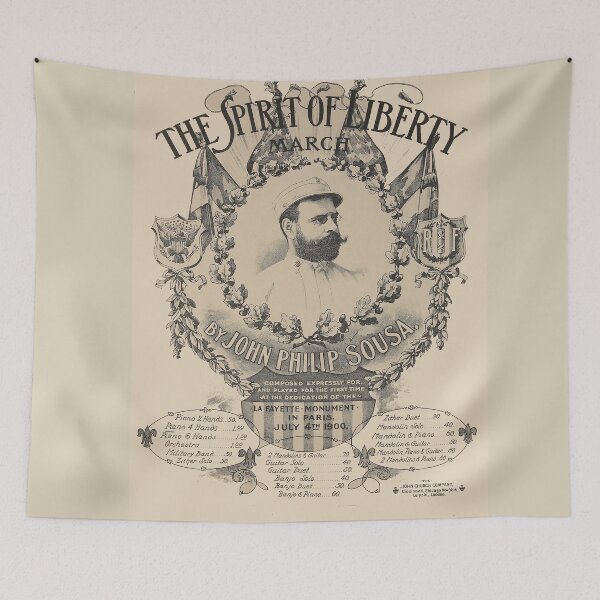 Item preview, The spirit of Liberty, John Philip Sousa. Vintage Sheet Music cover. (Restored). HIGH DEFINITION designed and sold by MINDTHECHERRY.