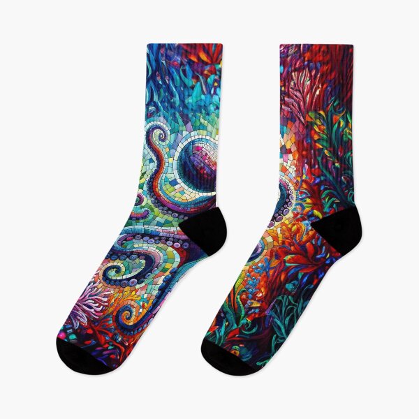 Item preview, Kaleidoscope Octopus - Colorful Mosaic designed and sold by FEBRICAST.