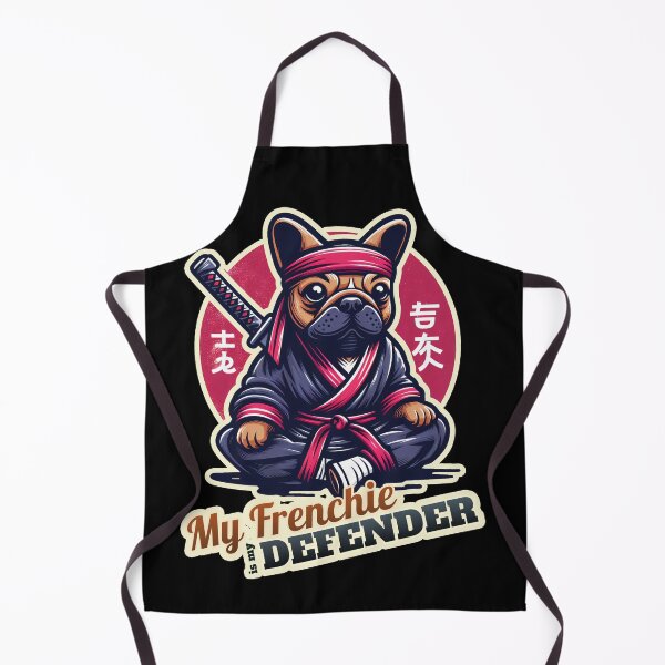 Item preview, Ninja french bulldog designed and sold by ThisDress.