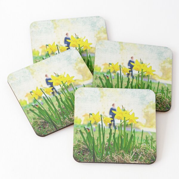 Item preview, Daffodil flowers rustic watercolor look designed and sold by santoshputhran.