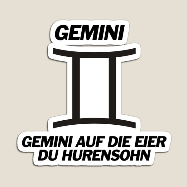 Artikel-Vorschau von Gemini auf die Eier - Deutsche Memes, designt und verkauft von surrile.