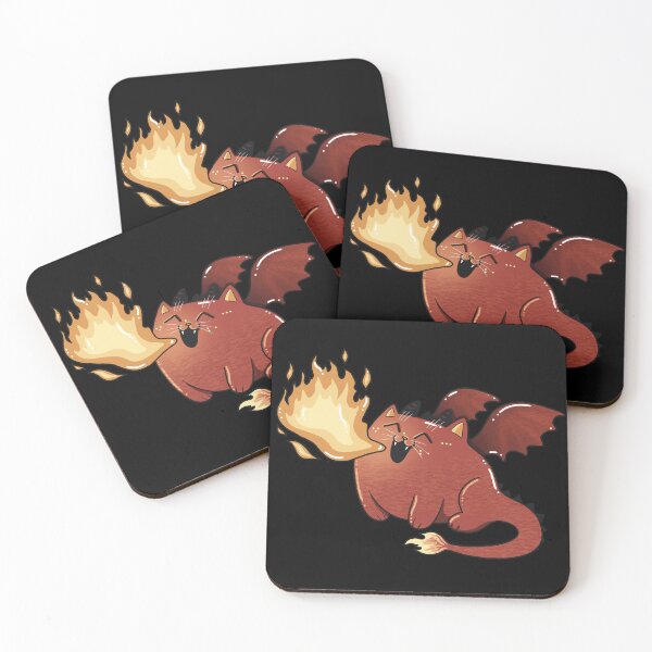 Item preview, Fire Breathing Dragon Cat designed and sold by Julia Sol.