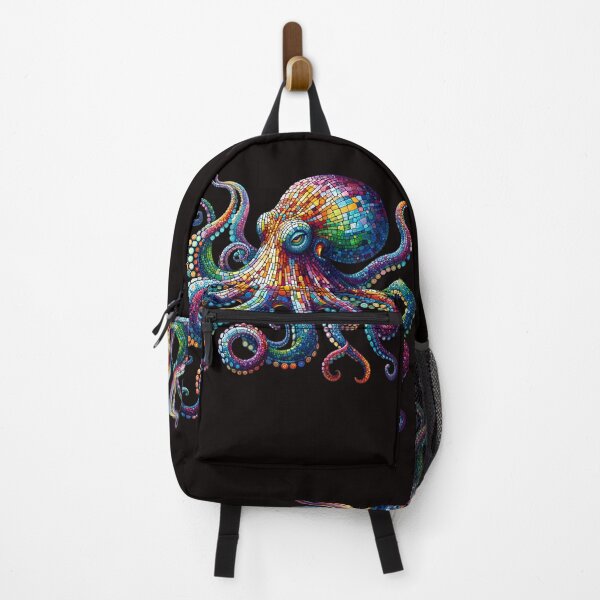 Item preview, Mosaic Majesty Octopus - Vibrant Art designed and sold by FEBRICAST.