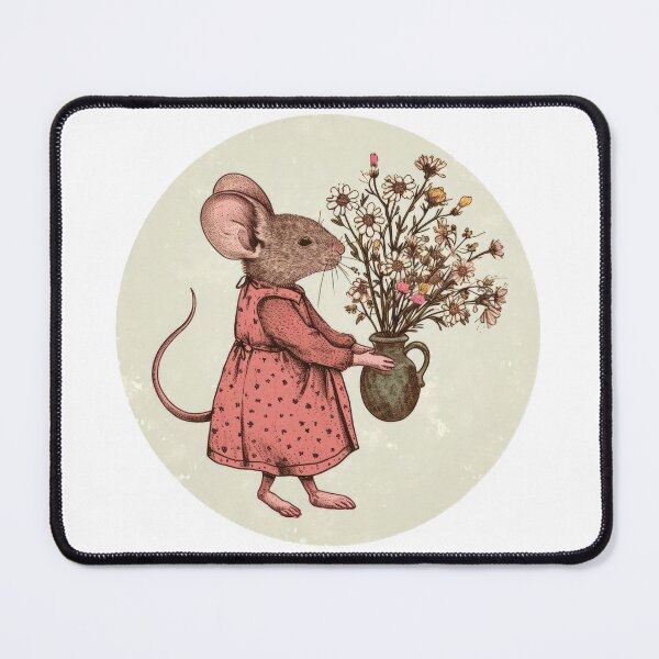 Item preview, Wildflowers in vase - Mouse decorated designed and sold by FlowersColorful.