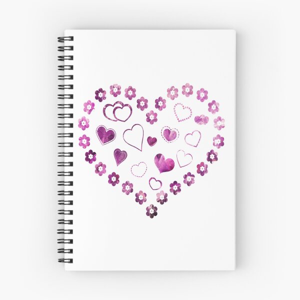 Item preview, Amethyst Love Hearts and Flowers designed and sold by TigsArts.