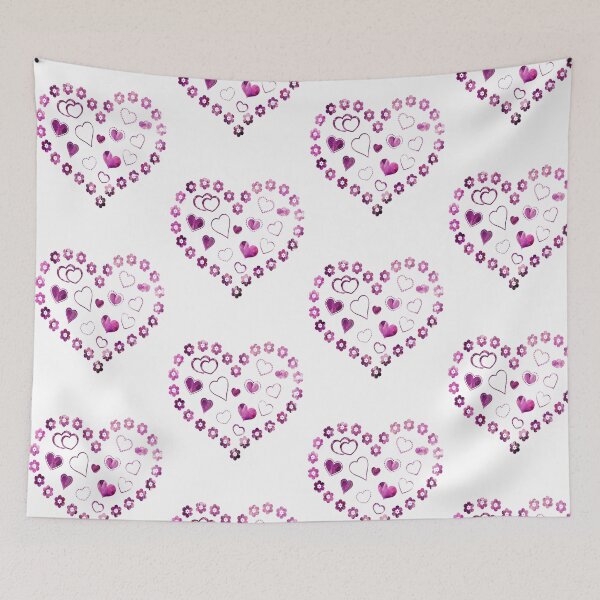 Item preview, Amethyst Love Hearts and Flowers designed and sold by TigsArts.
