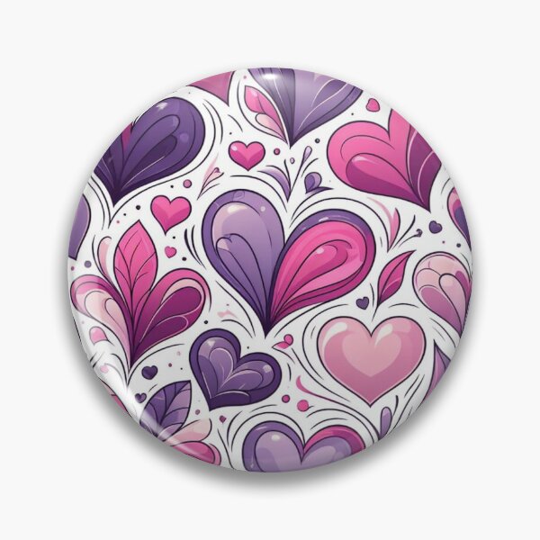Item preview, Purple and Pink Love Hearts designed and sold by 0Mystica0.