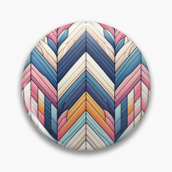 Item preview,  Herringbone Pattern - Blue , Pink and White Pattern ; Pattern,  Chevron designed and sold by PatternInArt.