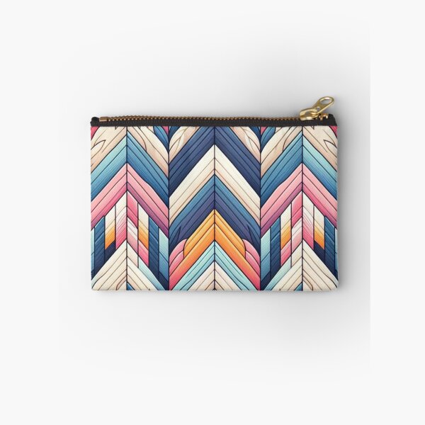 Item preview,  Herringbone Pattern - Blue , Pink and White Pattern ; Pattern,  Chevron designed and sold by PatternInArt.