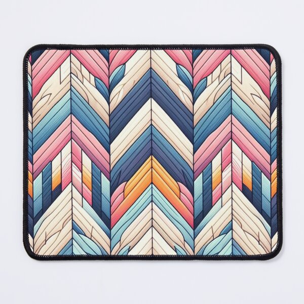 Item preview,  Herringbone Pattern - Blue , Pink and White Pattern ; Pattern,  Chevron designed and sold by PatternInArt.