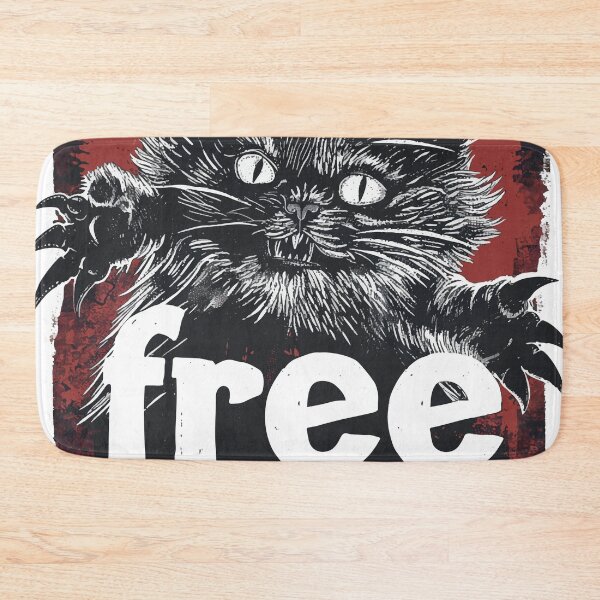 Item preview, Free Hugs Kitten, Cute Black Kitten, Funny Cat Humor, Cat With Sharp Claws, Cat Lover Humor designed and sold by PrintShangri-La.