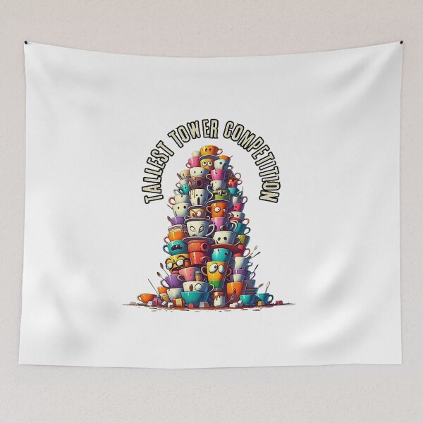Item preview, Tallest Coffee Cup Tower Competition designed and sold by lAnJefurtifeu.