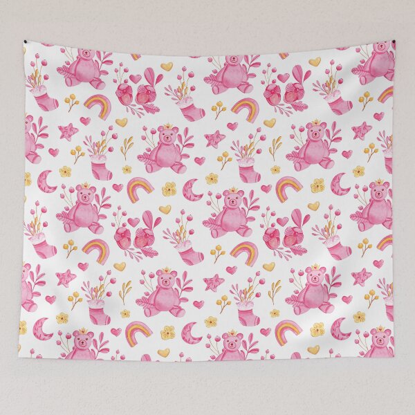 Item preview, Baby girl nursery pattern designed and sold by pinkyfish1010.