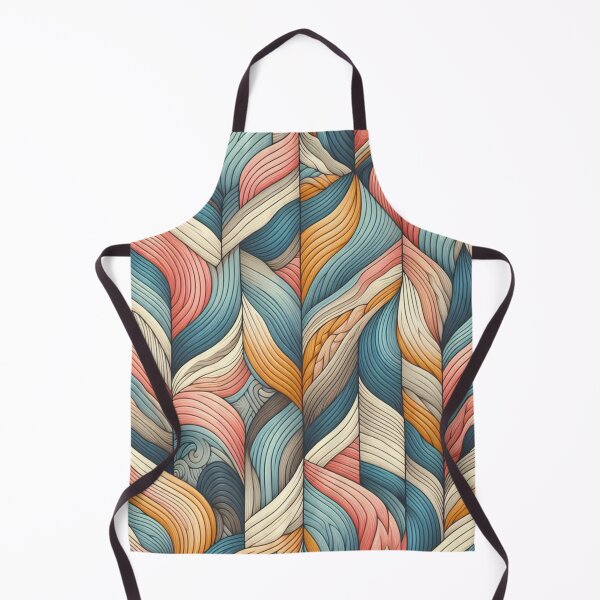 Item preview, Herringbone Pattern - Retro Wave Blue, Pink and Orange Pattern ; Pattern,  Chevron designed and sold by PatternInArt.
