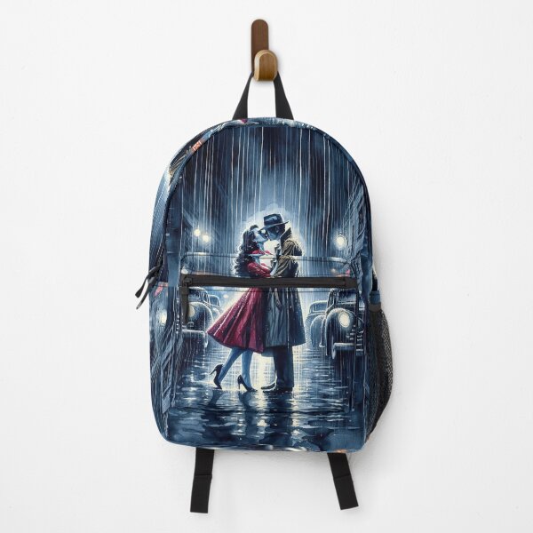Item preview, Noir Vintage Watercolor Kiss in the Rain designed and sold by RESToRAPTOR.