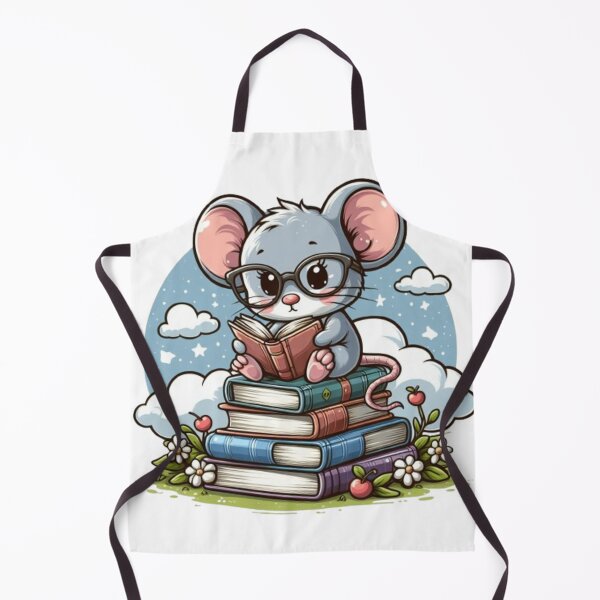 Item preview, Back to school cute mouse reading books designed and sold by Culmika.