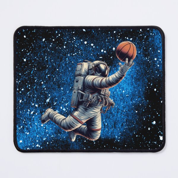Item preview, Astronaut playing basketball in space designed and sold by asbno19.