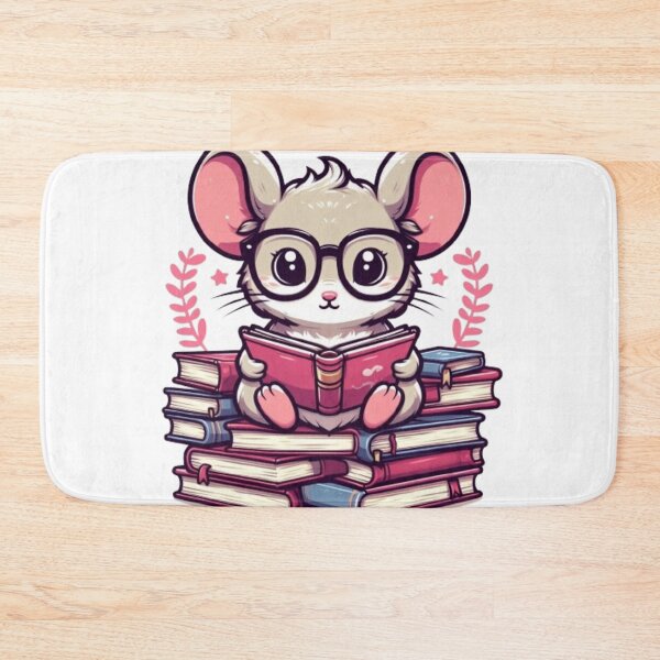 Item preview, Back to school cute mouse reading books designed and sold by Culmika.