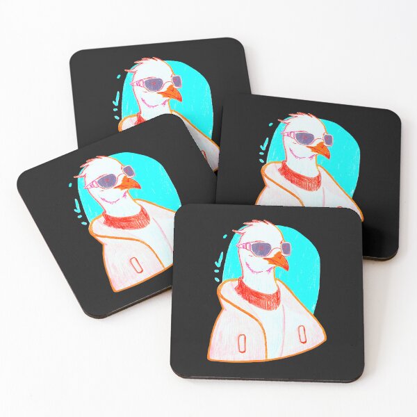 Item preview, Hipster goose with glasses - Nerdy guy  designed and sold by The Red Nox.