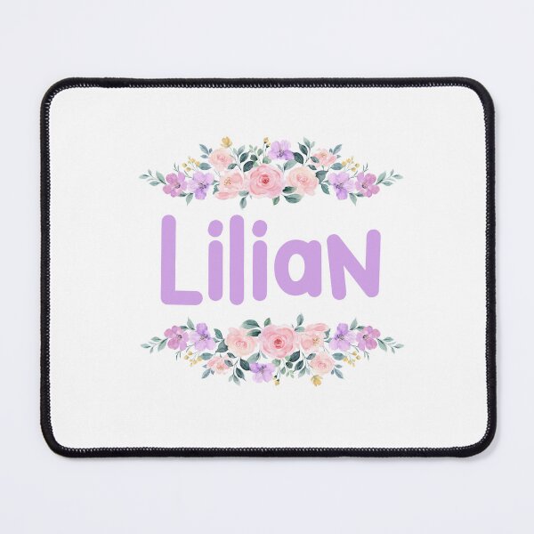 Item preview, Purple Flower Lilian Name Label designed and sold by NormadWorld.