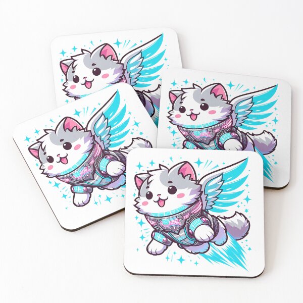 Item preview, Anime Flying Cat designed and sold by PrintWizardArt.
