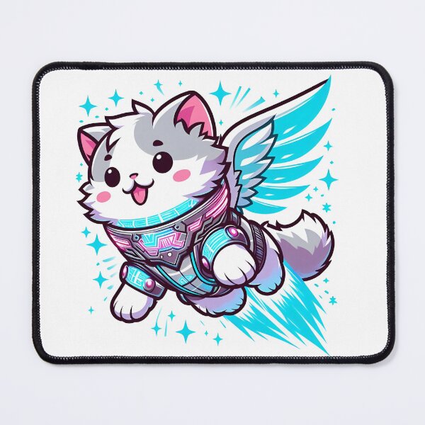 Item preview, Anime Flying Cat designed and sold by PrintWizardArt.