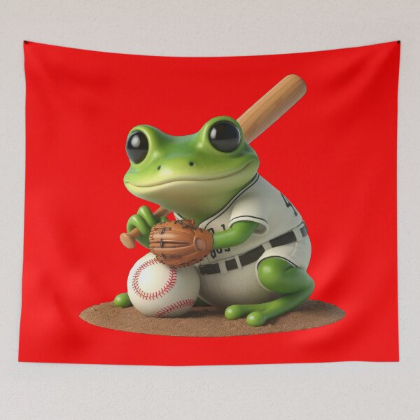 Item preview, Funky Frogs Baseball designed and sold by joyfulcow.