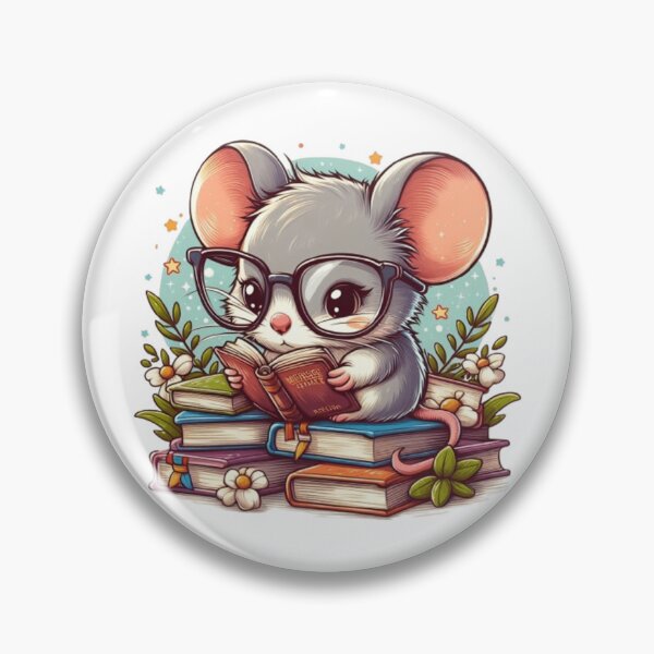 Item preview, Back to school cute mouse reading books designed and sold by Culmika.