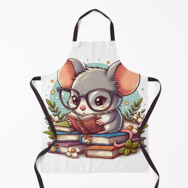 Item preview, Back to school cute mouse reading books designed and sold by Culmika.
