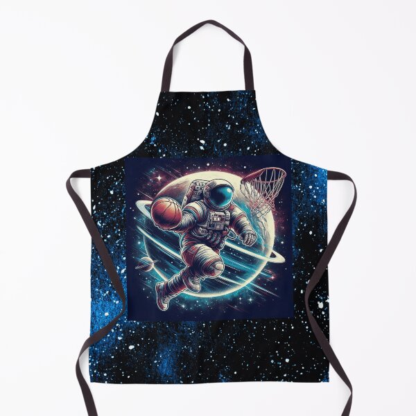 Item preview, Astronaut playing basketball in space designed and sold by asbno19.