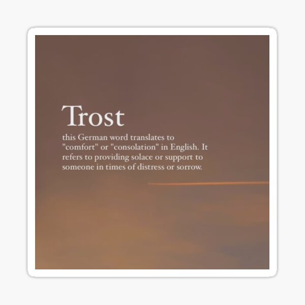 Artikel-Vorschau von Trost, designt und verkauft von ritusdesigns.