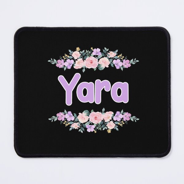 Item preview, Purple Flower Yara Name Label (Black) designed and sold by NormadWorld.