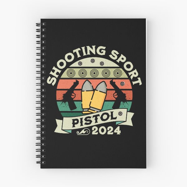 Item preview, Shooting sport pistol, shooting range retro guns and firearms, gun lover gift designed and sold by Dahlann.