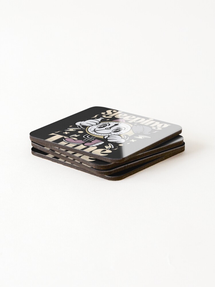 Thumbnail 4 of 5, Coasters (Set of 4), Time designed and sold by ASTERIKSA-STORE.