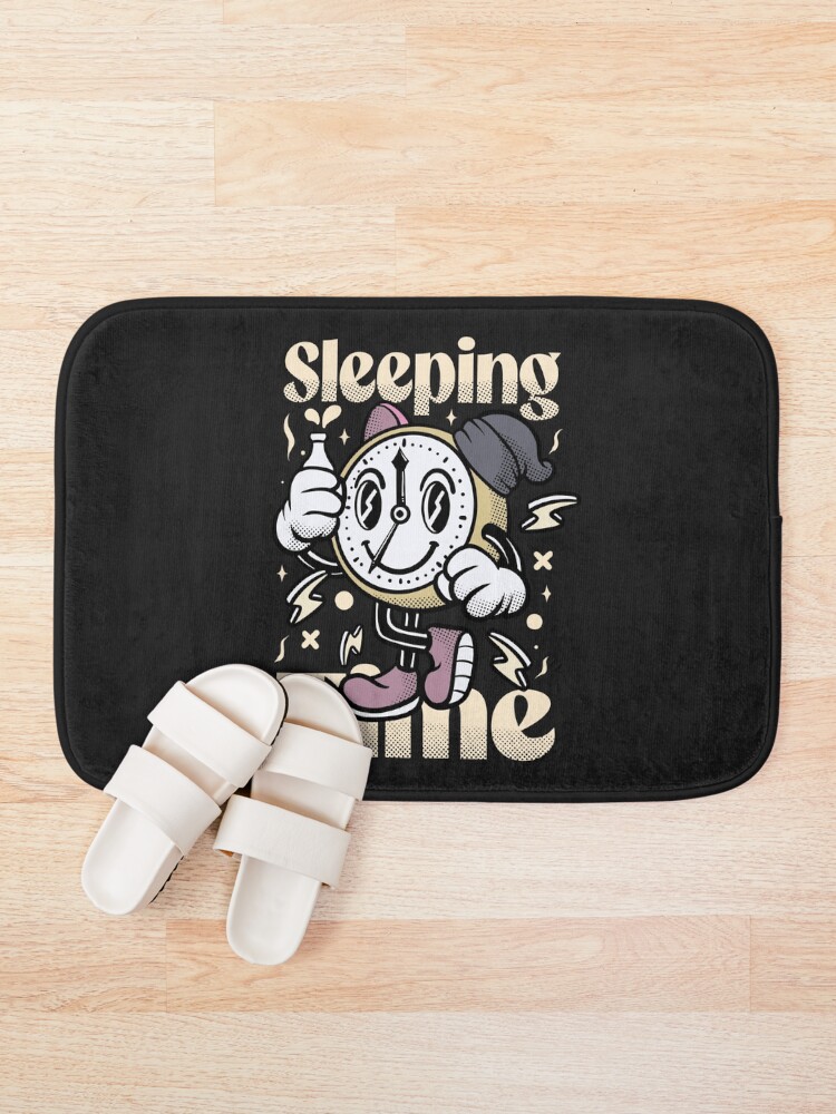 Thumbnail 1 of 6, Bath Mat, Time designed and sold by ASTERIKSA-STORE.