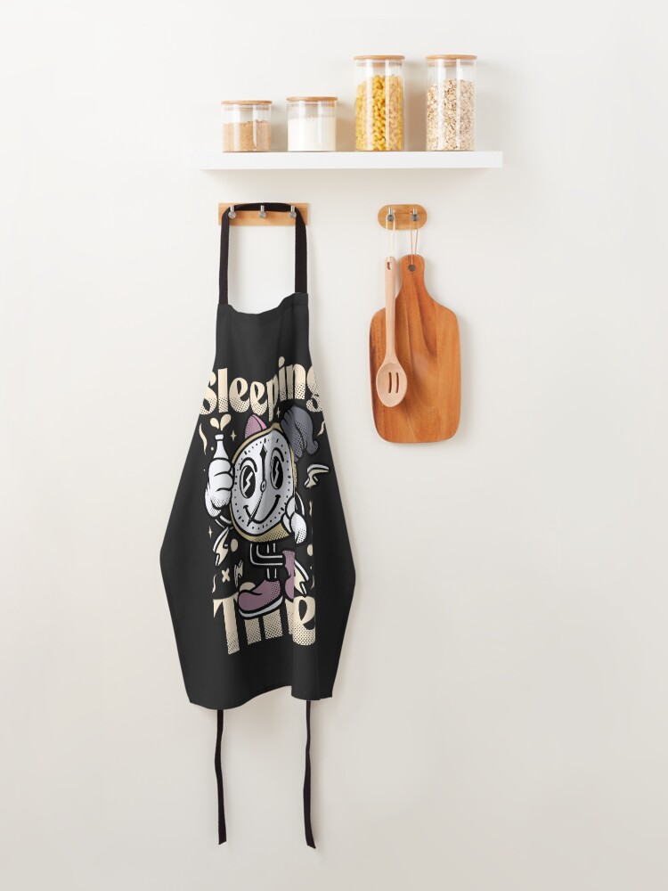 Thumbnail 4 of 6, Apron, Time designed and sold by ASTERIKSA-STORE.