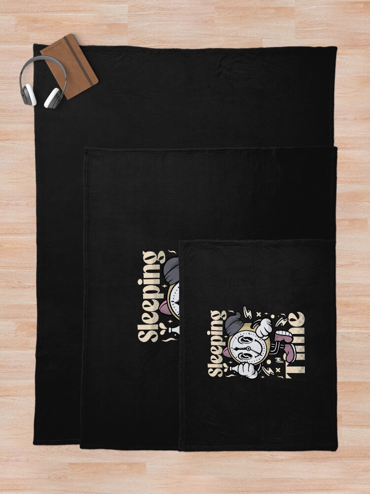 Thumbnail 5 of 6, Throw Blanket, Time designed and sold by ASTERIKSA-STORE.
