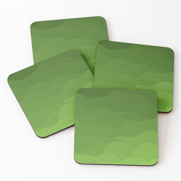 Item preview, Retro Green Waves Pattern designed and sold by Cuddleblossom.