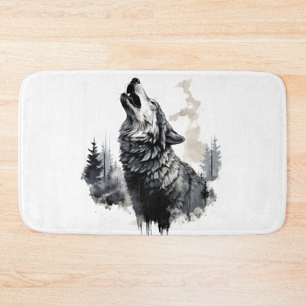 Artikelvorschau, Wolf heult den Mond an entworfen und verkauft von GoodThings66.