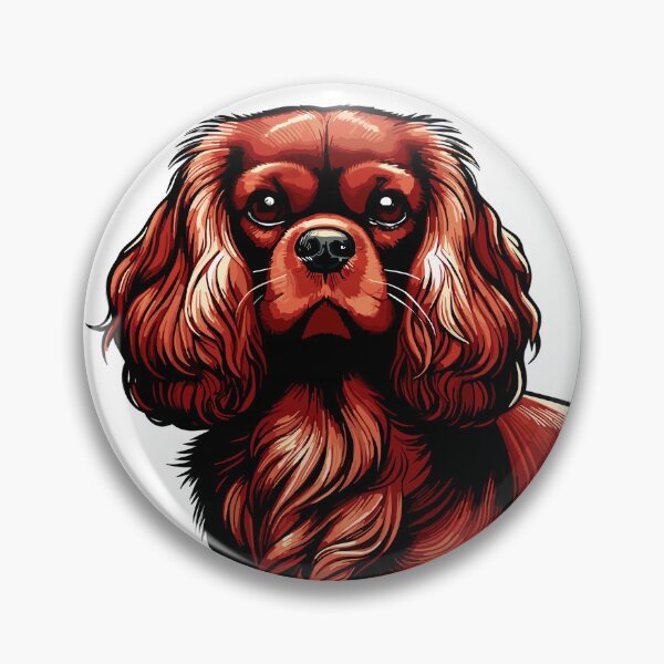 Aperçu de l'œuvre Cavalier King Charles Spaniel de couleur Rouge Rubis créée et vendue par SteadyRolling.