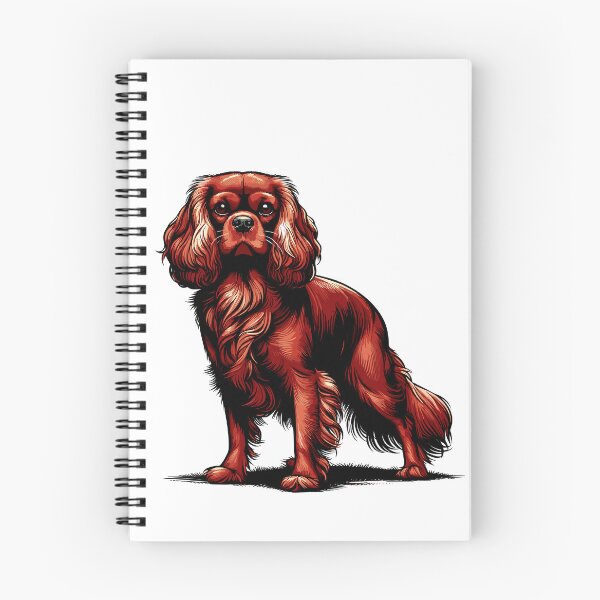 Artikelvorschau, Cavalier King Charles Spaniel mit rubinroter Farbe entworfen und verkauft von SteadyRolling.