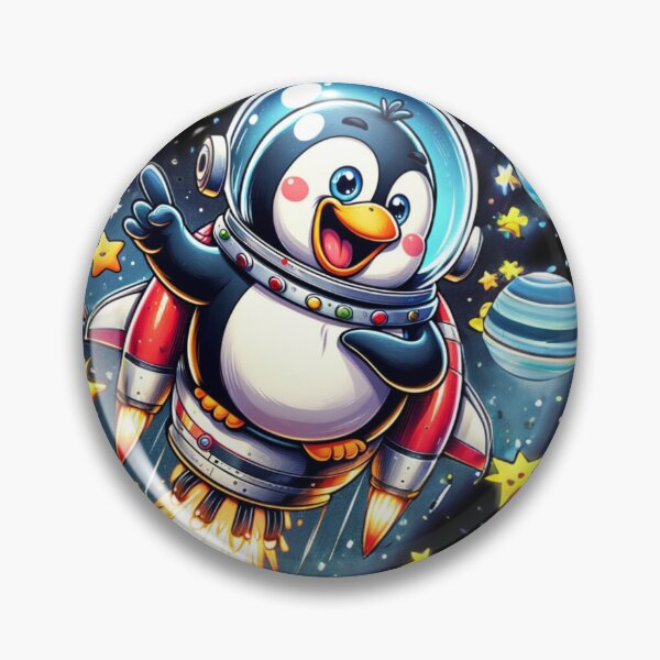 Item preview, Galactic Giggles the Penguin designed and sold by OferShayo.