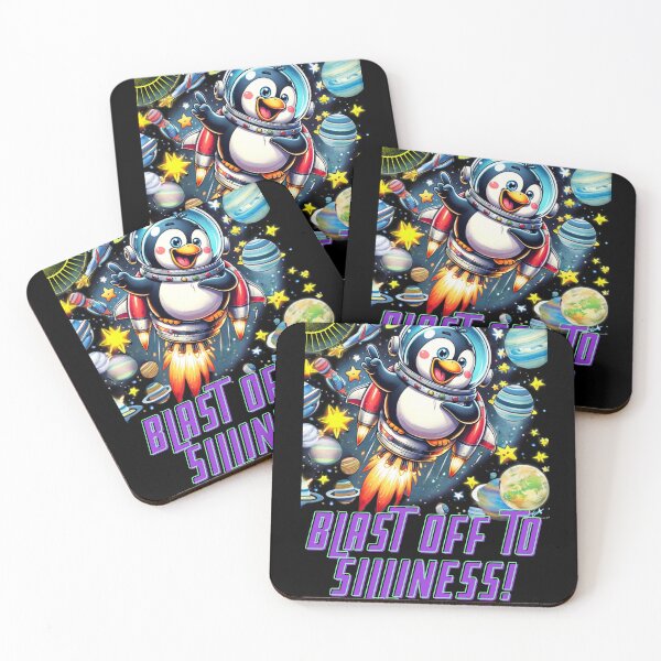 Item preview, Galactic Giggles the Penguin designed and sold by OferShayo.