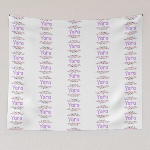 Item preview, Purple Flower Yara Name Label designed and sold by NormadWorld.