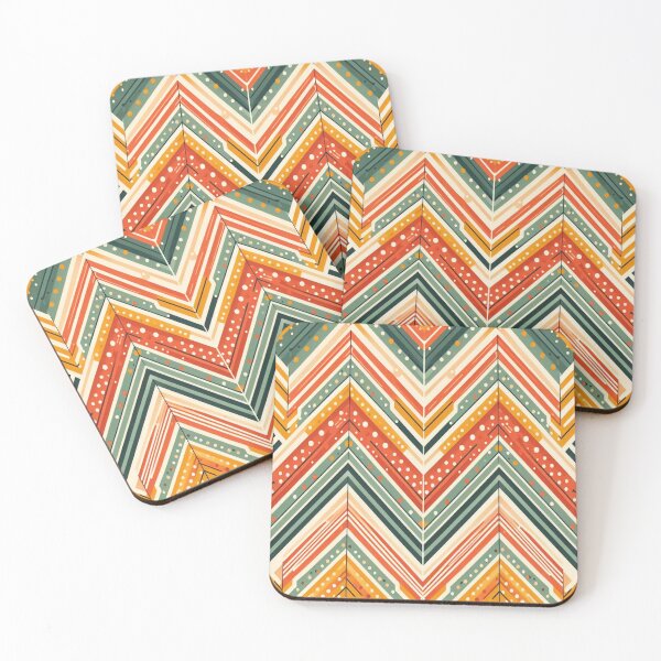 Item preview, Herringbone Pattern - Red Yellow Blue Polka Dots Pattern ; Pattern,  Chevron designed and sold by PatternInArt.