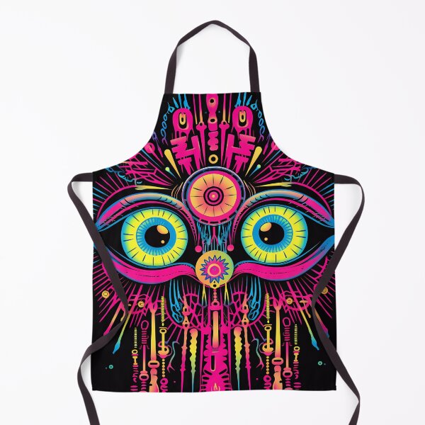 Item preview, "Bright Neon Psychedelic Eyes: Little Miss Neon" designed and sold by Art-Vortex-fr.