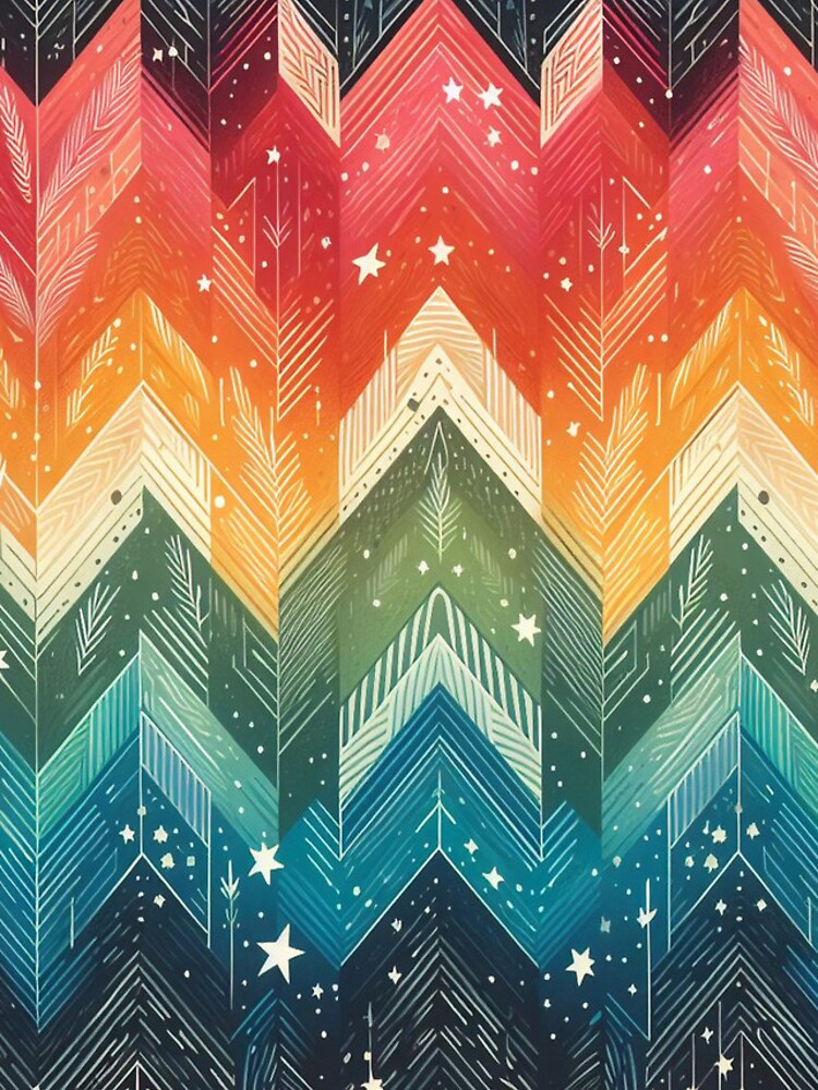 Thumbnail 4 of 4, iPhone Case,  Herringbone Pattern - Stars and Night Pattern  ; Pattern,  Chevron designed and sold by PatternInArt.