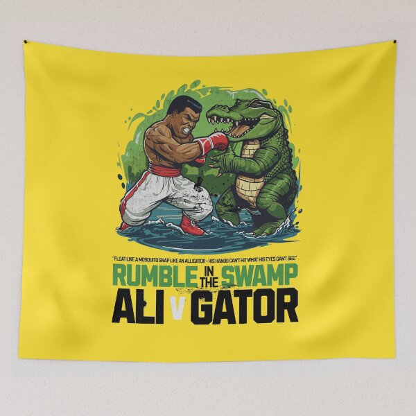 Item preview, Rumble in the Swamp: Ali vs Gator Showdown designed and sold by Sir Meow Meow.