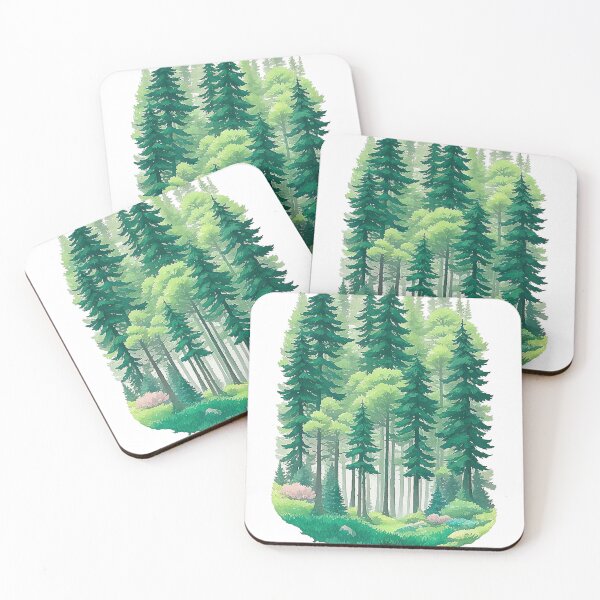 Item preview, Magical coniferous forest designed and sold by Minpadesign.