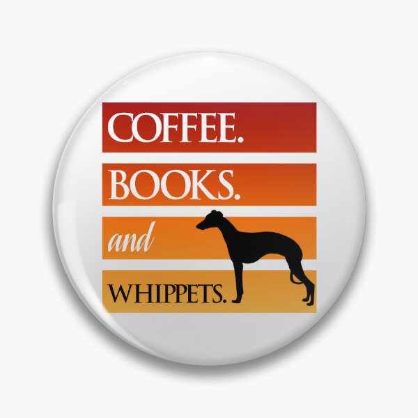 Artikelvorschau, Kaffee. Bücher. und Whippets. entworfen und verkauft von Wilcox PhotoArt.